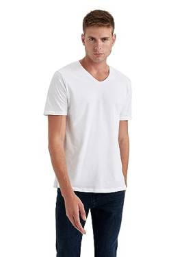 DeFacto Men's B0646AX T-Shirt, T.White, S von DeFacto