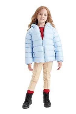 DeFacto Puffer Mantel für Mädchen - Gesteppt Jacke Für Mädchen LT.Blue,13/14 Y von DeFacto