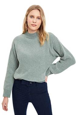 DeFacto Pullover Normal Passform für Damen - Rollkragenpullover Pulli für Oberteile Damen Mint,XS von DeFacto