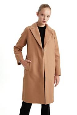 DeFacto Regenjacke für Damen WinterMantel für Damen Camel,L von DeFacto