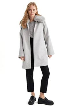 DeFacto Regenjacke für Damen WinterMantel für Damen Grey,L von DeFacto