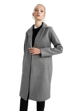 DeFacto Regenjacke für Damen WinterMantel für Damen Grey,M von DeFacto