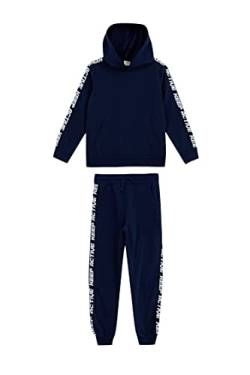 DeFacto Trainingsanzug für Jungen Sweatshirt und Jogginghose Pack für Jungen Navy,12/13 Y von DeFacto