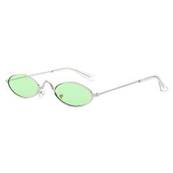DeHolifer Unisex Kleine Sonnenbrille Damen Und Herren Vintage Sonnenbrille Polarisiert Mode Metall Mehrfarben Gläser UV400 Schutz Sonnenbrillen Damen Sommer Brille für Frauen von DeHolifer