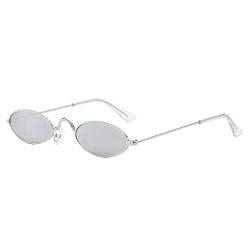 DeHolifer Unisex Kleine Sonnenbrille Damen Und Herren Vintage Sonnenbrille Polarisiert Mode Metall Mehrfarben Gläser UV400 Schutz Sonnenbrillen Damen Sommer Brille für Frauen von DeHolifer