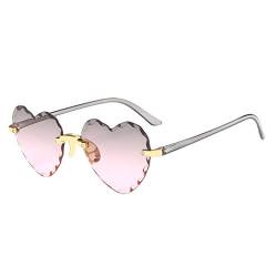 Sonnenbrille Herzform Vintage Sonnenbrille Damen Polarisiert Mode Sommer Sonnenbrille Vintage UV400 Schutz Retro Sonnenbrillen Brille für Frauen von DeHolifer