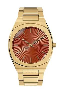 DeTomaso VOLTRE GOLDEN Rouge Gold Rot Damen-Armbanduhr Analog Quarz Stahl Armband Gold von DeTomaso