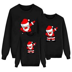 DeaAmyGline Weihnachtspullover Familie Set Prtnerlook Weihnachtspulli Lustig Weihnachts Sweatshirt Pärchen Pullover Weihnachten Langarm Weihnachtsshirt für Damen Herren Kinder Mädchen Jungen von DeaAmyGline