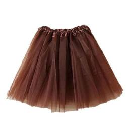 Tüllrock Damen Tutu, Tüll Rock Damen 80er Vintage Petticoat Unterrock Kurz Ballett Tanzrock Karneval Kostüm Tütü Tulle Röcke für Fasching Party Festlich Cosplay Tanzkleid Tütürock Ballettrock von DeaAmyGline