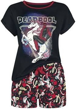 Deadpool Einhornattacke Frauen Schlafanzug Multicolor M 100% Baumwolle Fan-Merch, Filme, Superhelden von Deadpool