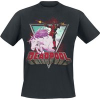 Deadpool - Marvel T-Shirt - Unicorn - S bis 5XL - für Männer - Größe 3XL - schwarz  - Lizenzierter Fanartikel von Deadpool