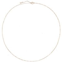 Dear Me Goldkette Damen 375/ 585 zur Auswahl Gold flach, Basic Kette für Layering, 9K 14K Massivgold Halskette ohne Anhänger, 375 585 Echtgold Schmuck von Dear Me