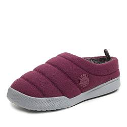 Dearfoams Damen Kendra Sport Lounge Clog Hausschuh, Feigen-Fleece, Large von Dearfoams