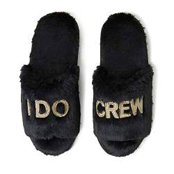 Dearfoams Damen Neuheit Braut Slide Hausschuh, I Do Crew, Medium von Dearfoams