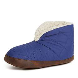 Dearfoams Damen Original Warm Up Bootie Slipper Hausschuh, Peacoat-Nylon, Large von Dearfoams