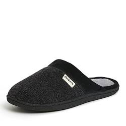 Dearfoams Damen Samantha Knit Closed Toe Scuff Hausschuh, Schwarz, Large von Dearfoams