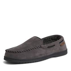 Dearfoams Herren Microsuede Moccasin with Whipstitch Hausschuh, Pavé-Fassung, X-Large von Dearfoams