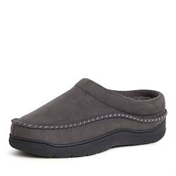 Dearfoams Herren Thompson Microsuede Clog Hausschuh, Pavé-Fassung, Medium von Dearfoams