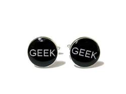 Death Devil Geek Manschettenknöpfe – cooles, modernes Geschenk für Männer – Ehemann oder Chef – Geeky-Manschettenknöpfe – Geschenk für ihn, Geschenk der Liebe, Metall, keine Angabe von Death Devil