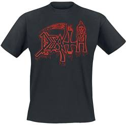 Death Life Will Never Last Männer T-Shirt schwarz L 100% Baumwolle Band-Merch, Bands von Death