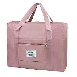 Reisetasche, für Spirit Airlines, persönliche Gegenstände, 45.7x35.6x20.3 cm, faltbar, Reisetasche, leicht, Wochenend, Handgepäcktasche für Damen und Herren, C-Pink-Doppelschicht mit Futter von Debaishi