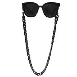 DECKER Acryl-Brillenkette, Sonnenbrillenhalter, trendig, modisch, für Damen, Schwarz von Decker