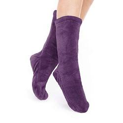 DecoKing Kuschelsocken Flauschsocken One Size Wintersocken Olma Violett von DecoKing