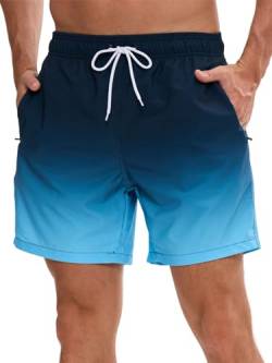 Decorie Badeshorts Herren Badehose Männer Schnelltrocknend Schwimmhose Boardshorts Herren Schwimmshort mit Meshfutter (A4,XL) von Decorie