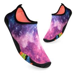 Decorie Wasserschuhe Herren Damen Badeschuhe Schnell Trocken Strandschuhe Schwimmschuhe Atmungsaktiv rutschfest Aquaschuhe Surfschuhe Barfußschuhe für Beach Pool Meer,Gr.36-37,A8 von Decorie