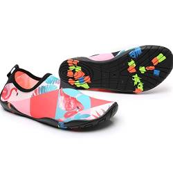 Decorie Wasserschuhe Herren Damen Badeschuhe Schnell Trocken Strandschuhe Schwimmschuhe Atmungsaktiv rutschfest Aquaschuhe Surfschuhe Barfußschuhe für Beach Pool Meer,Gr.40-41,A3 von Decorie