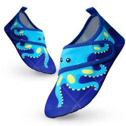 Decorie Wasserschuhe Kinder Badeschuhe Mädchen Jungen rutschfeste Schwimmschuhe Kinder Aquaschuhe Schnell Trocknend Strandschuhe Kinder Barfußschuhe für Beach Pool (26/27 EU,B10) von Decorie