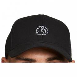 DEDICATED - Sport Cap Globe - Cap Gr One Size schwarz von Dedicated