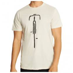 DEDICATED - T-Shirt Stockholm Bike Front - T-Shirt Gr L beige von Dedicated