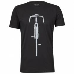 DEDICATED - T-Shirt Stockholm Bike Front - T-Shirt Gr L schwarz von Dedicated