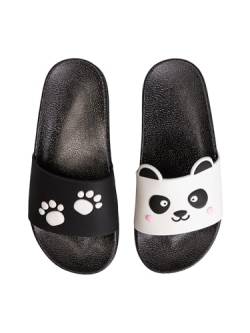 Dedoles Badeschuhe viele lustige Designs Bücher Kaffee Katze Party Pizza Dackel Fuchs Panda Delfin Geschenk, Farbe: Pandapfoten, Gr.: 32 EU von Dedoles