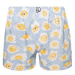 Dedoles Boxershorts Herren Unterwäsche Männer Trunks Baumwolle lustige Designs Tiere Avocado Hamster Spiele Formel-Rennen, Farbe Blau, Motiv Spiegelei, Gr. L von Dedoles