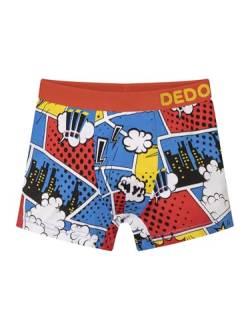 Dedoles Boxershorts Herren & Jungen Unterwäsche Trunks Baumwolle lustige Designs Dinosaurier Hamster Spiele Maulwurf Geschenk, Farbe Mehrfarbig, Motiv Bunte Comics Jungen, Gr. 9-10 Jahre von Dedoles