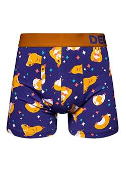 Dedoles Boxershorts Herren & Jungen Unterwäsche Trunks Baumwolle lustige Designs Dinosaurier Hamster Spiele Maulwurf Geschenk, Farbe Mehrfarbig, Motiv Hamster Unterhose, Gr. XL von Dedoles