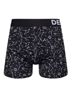 Dedoles Boxershorts Herren & Jungen Unterwäsche Trunks Baumwolle lustige Designs Dinosaurier Hamster Spiele Maulwurf Geschenk, Farbe Schwarz, Motiv Sternzeichen Unterhose, Gr. XL von Dedoles