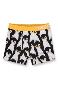 Dedoles Boxershorts Herren & Jungen Unterwäsche Trunks Baumwolle lustige Designs Dinosaurier Hamster Spiele Maulwurf Geschenk, Farbe: Schwarz, Motiv: Pinguine, Gr. 2-4 Jahre von Dedoles