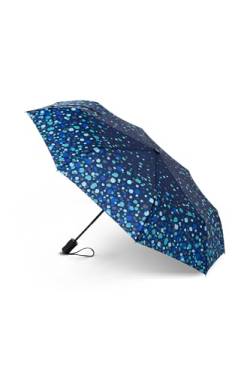 Dedoles Regenschirm Automatisch Unisex Damen Herren Sturmfest Taschenschirm Hochwertiger lustige Designs Regenbogen Schmetterlinge, Farbe: Regentropfen von Dedoles