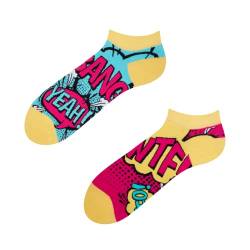 Dedoles Sneaker Socken Low Cut Füßlinge Unisex Damen Herren Baumwolle lustiges Design Geschenk links rechts verschieden, Farbe Mehrfarbig, Motiv Comics Knöchelsocken, Gr. 43-46 von Dedoles