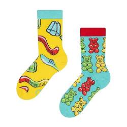 Dedoles Socken Kinder Mädchen Jungen Baumwolle viele lustige Designs Weihnachtssocken 1 Paar, Farbe Mehrfarbig, Motiv Gummibären, Gr. 23-26 von Dedoles