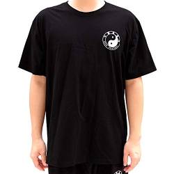 Dee Plus Kung-Fu, Tai-Chi T-Shirt | Herren und Damen Unisex Wushu Kurzarm Trainingsshirt Bedruckt Tai Chi | Bagua Ying Yang Shaolin Chenjiagou Chinesische Kampfkunst China Kleidung - Baumwolle von Dee Plus