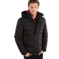 Deeluxe Herren Parka Chiro Winter Jacke Kapuze Fleecefutter Sleevepatch 4-Pockets L black von Deeluxe