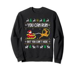 Hirsch Jagd Weihnachtsmann Hunter Ugly Christmas Sweater Herren Damen Sweatshirt von Deer Hunting Santa Hunter Ugly Christmas Sweater