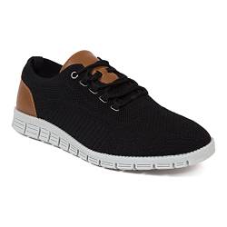 Deer Stags Herren Status Sneaker, schwarz/braun, 43 EU von Deer Stags