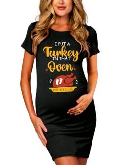 Deerose Halloween-Kostüm für schwangere Frauen, werdende Mütter, Erntedankfest, Ich lege einen Truthahn in diesen Ofen, Klein von Deerose