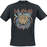 Def Leppard T-Shirt - High N Dry Leopard - M bis 3XL - für Männer - Größe XXL - schwarz  - Lizenziertes Merchandise! von Def Leppard