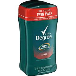 Degree Men, Invisible Solid Deodorant, Sport, Twin Pack, 5.4Ounce (Pack of 2) by Degree von Degree Men